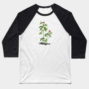 August 3rd birthday flower Baseball T-Shirt